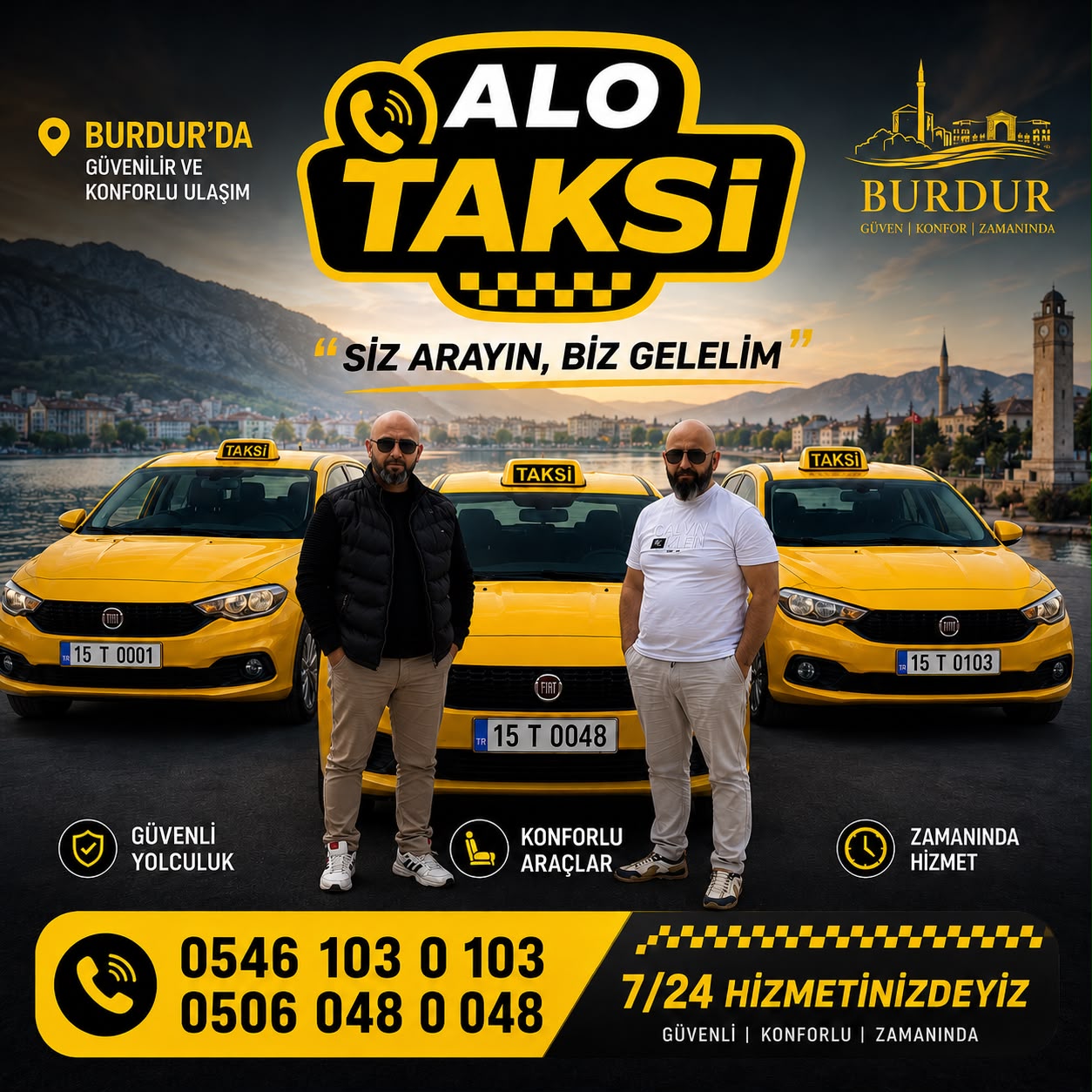Burdur merkez taksi & Burdur Alo Taksi